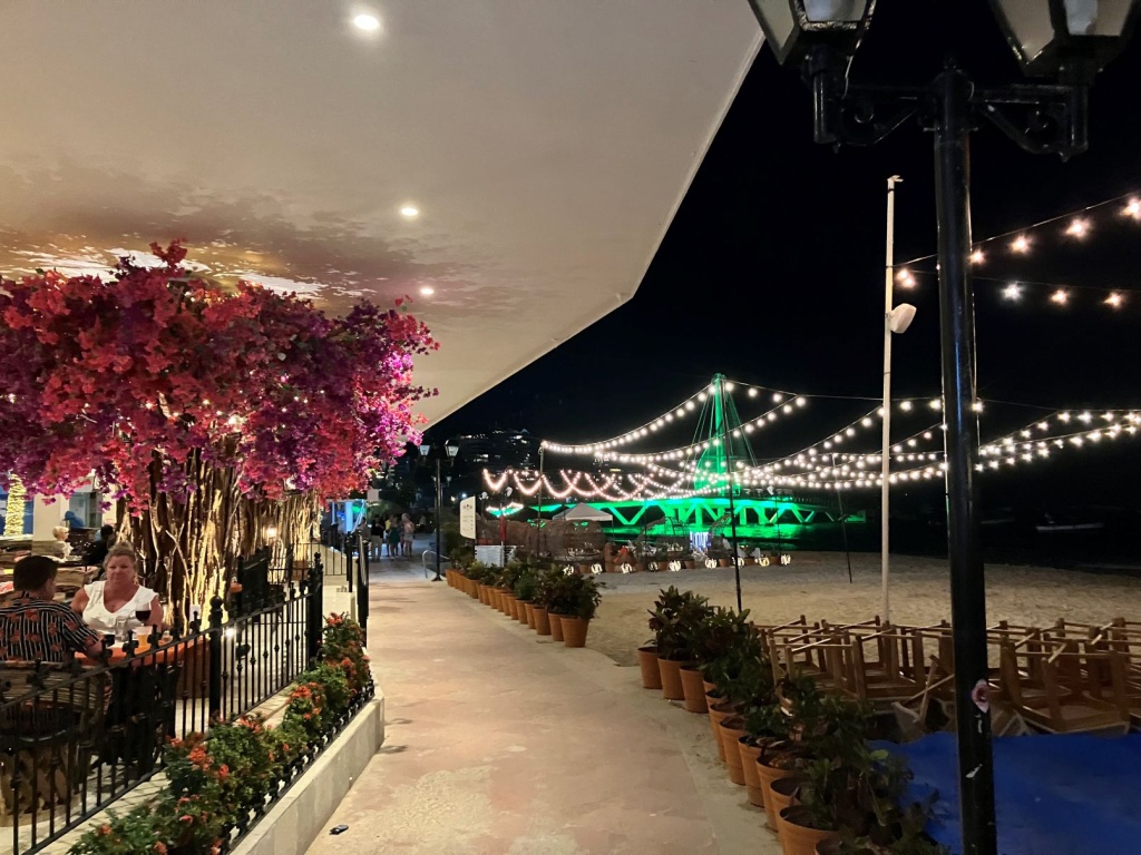 Puerto Vallarta de noche con paseo y ambiente frente al mar